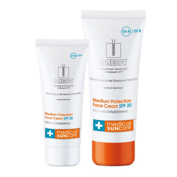 MBR® − medical SUN care® - Medium Protection Face Cream SPF 20, 100ml